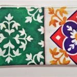 Borse estive da polso ideate con i tipici colori e le maioliche della costiera amalfitana.