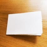 Partecipazione ad album per matrimonio in carta fatta a mano di Amalfi. Colore avorio. Dimensione 11,5x17,5 (chiuso)