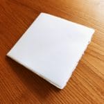 Elegant invitations in square folded Amalfi paper