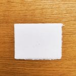 Biglietti per invito al ricevimento in carta di Amalfi. Colore avorio con paglia. dimensione 11x9