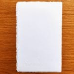 Wedding invitations with white Amalfi handmade paper. Size 12x17