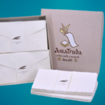 Pack of sheets and envelopes in ivory Amalfi paper