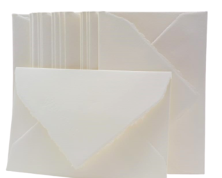 Raccolta di tutti i modelli di buste prodotte in carta in carta a mano di Amalfi