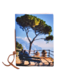 Quaderni in carta di Amalfi con in copertina il panorama di Ravello da Villa Rufolo