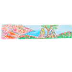 Bookmarks personalized with watercolor prints on Amalfi paper