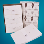 A5 size Amalfi paper pack embellished with real pressed flower petals.