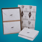 Box with sheets and envelopes in Amalfi paper