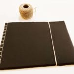 Drawing and watercolor album handmade with black sheets of Amalfi paper