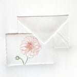 Segnaposto per rinfresco in carta a mano di Amalfi decorati con stampe floreali artigianali