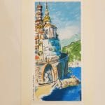Illustrazione artistica realizzata da Lo Scrigno di Santa Chiara. Titolo: Nel blu dipinto di blu