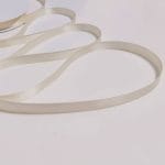 Ivory ribbon in double satin for closing wedding invitations in Amalfi paper.
