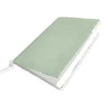 Libretti messa da matrimonio con copertina verde e pagine interne in carta a mano di Amalfi.
